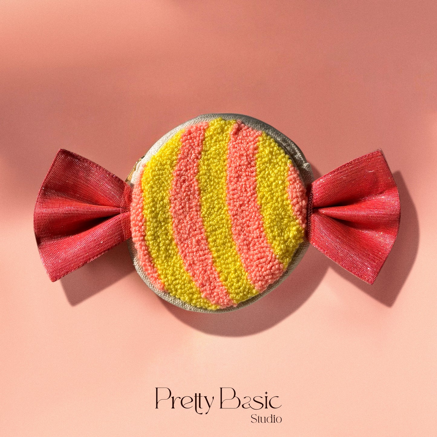 Bonbon hand tufted pouch