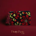 Roses Garden hand tufted clutch