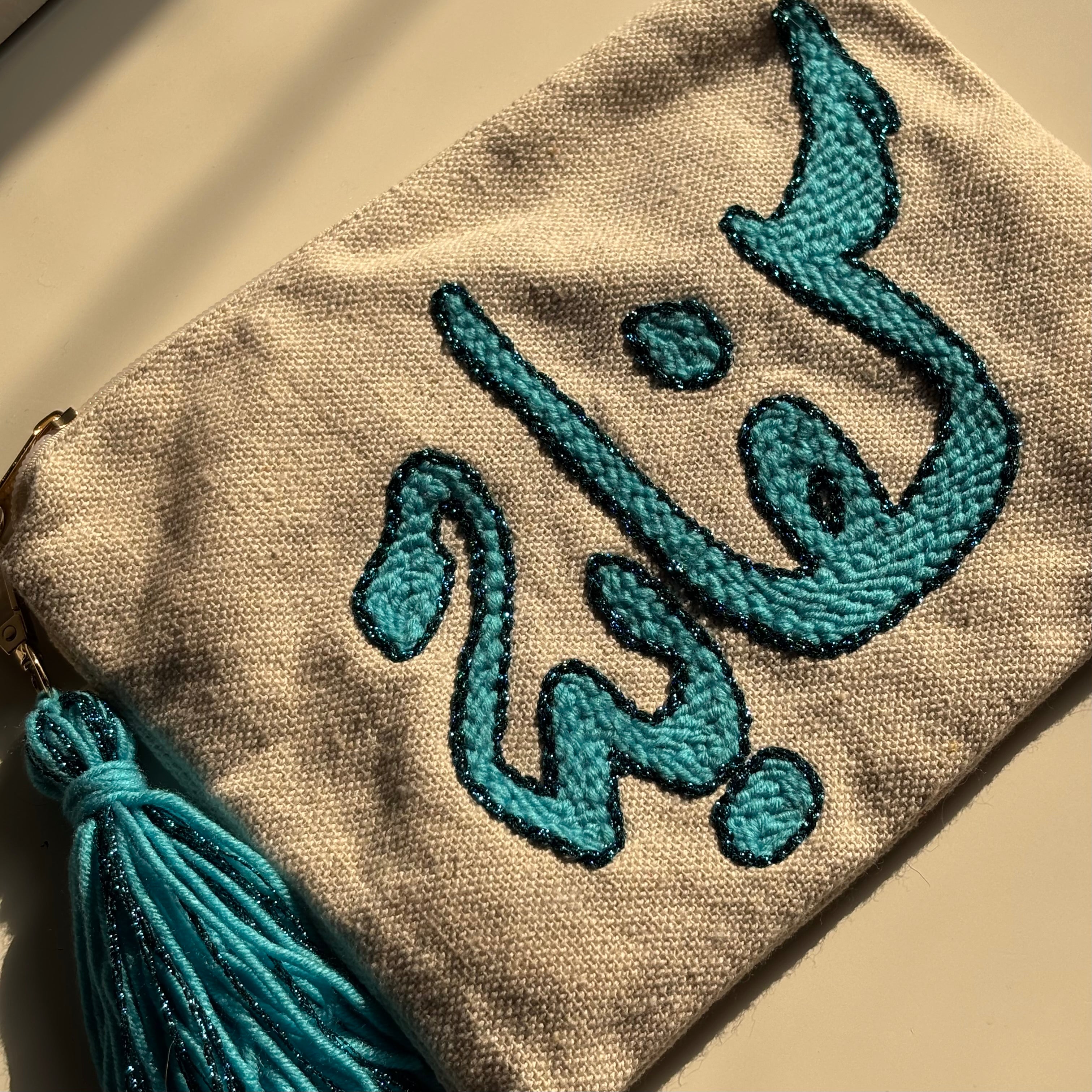 “Her keepsake” hand tufted clutch