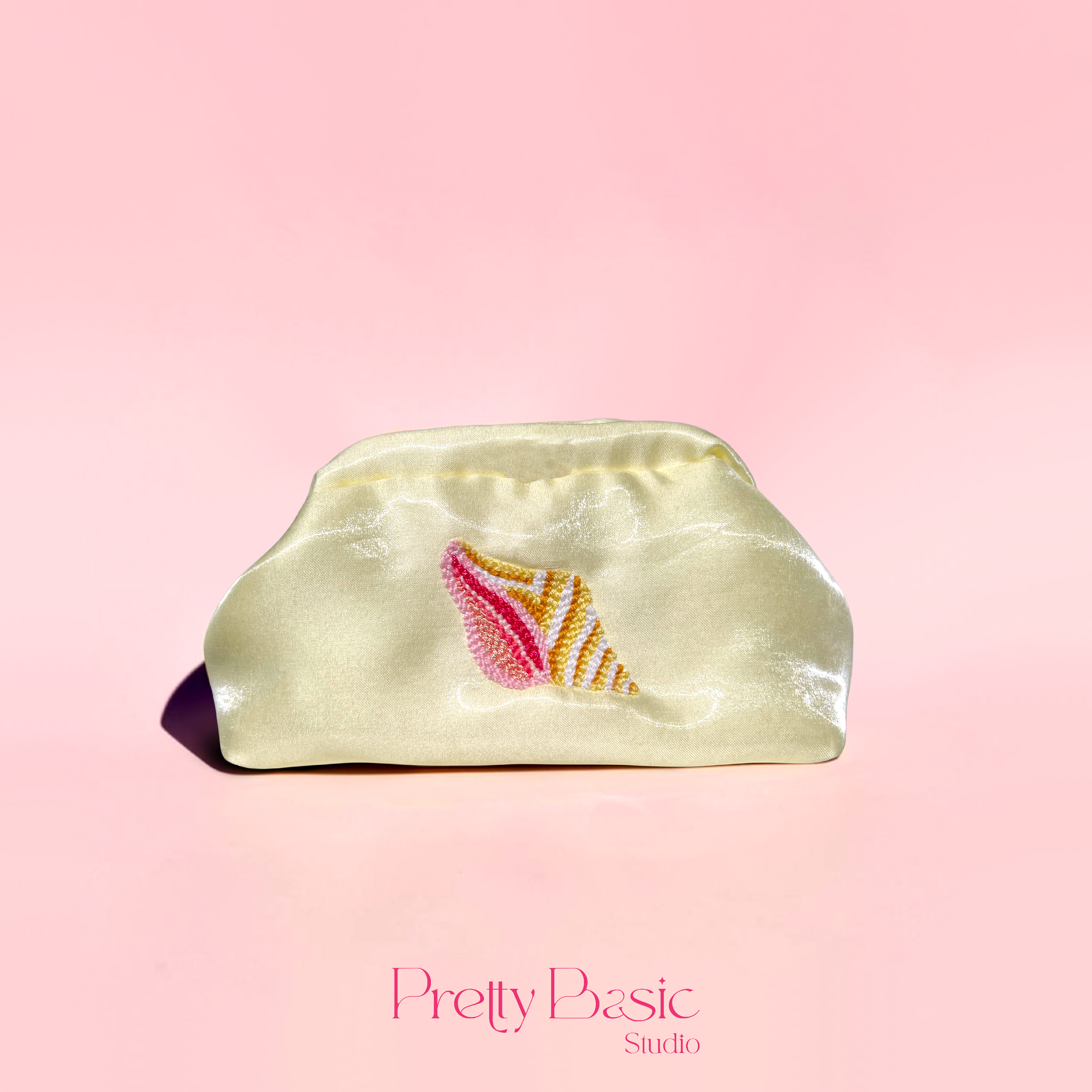 The Satin Shell Clutch