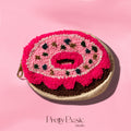 Donut hand tufted pouch