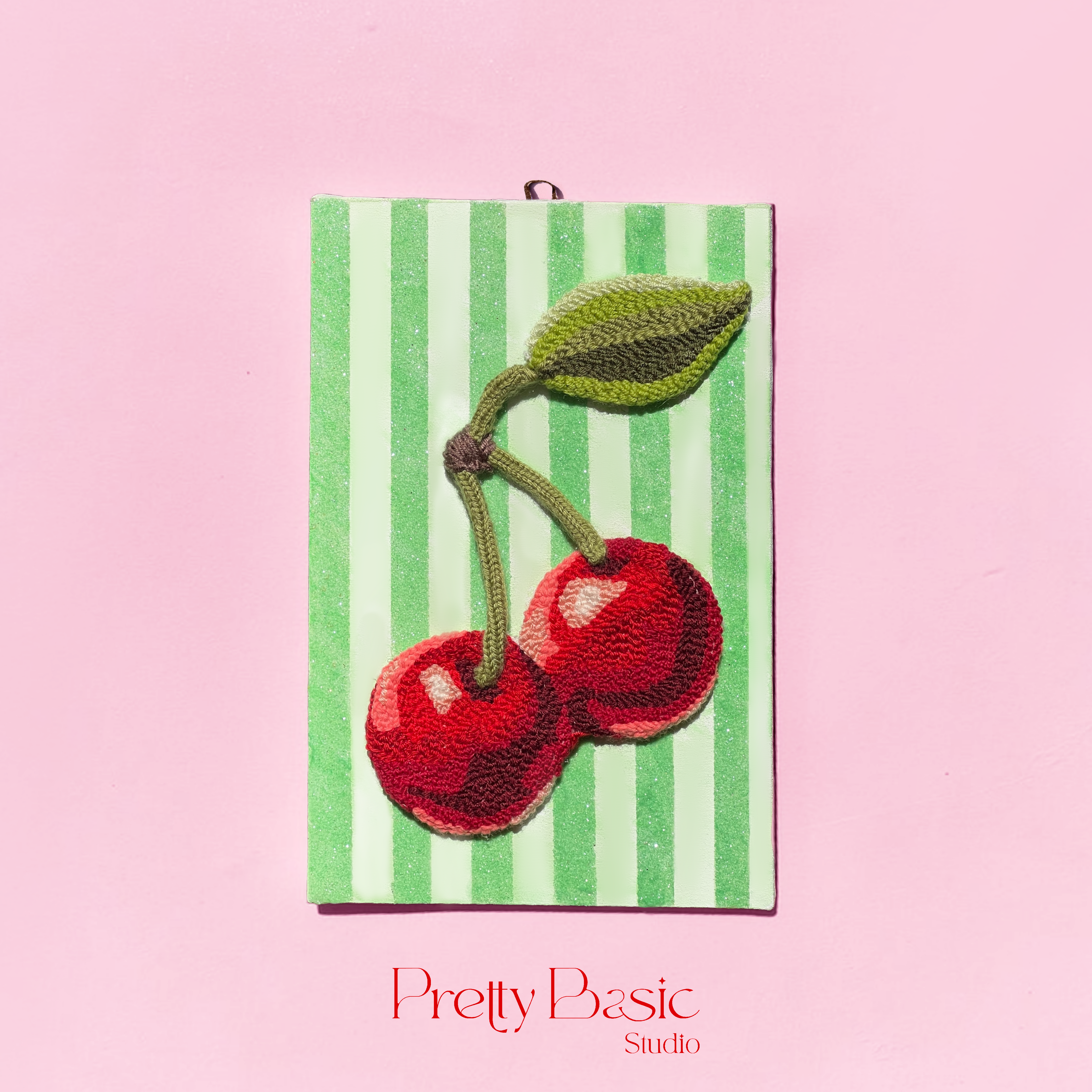 Cherry on Top Hand Tufted wall decor