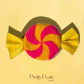 Bonbon hand tufted pouch