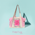 Pink Picnic Hand-Tufted Travel Tote