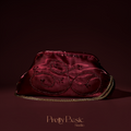 Bordeaux Muse Clutch
