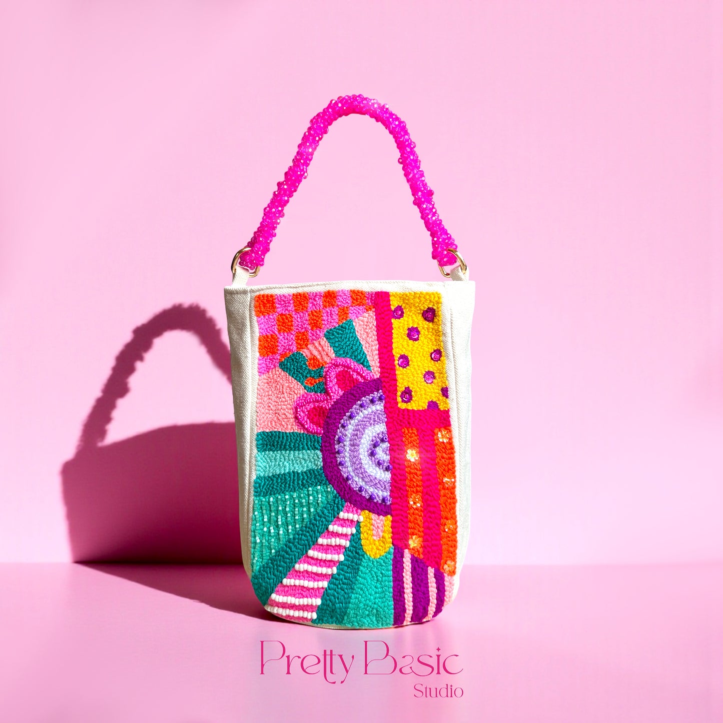 Fiesta Hand Tufted clutch