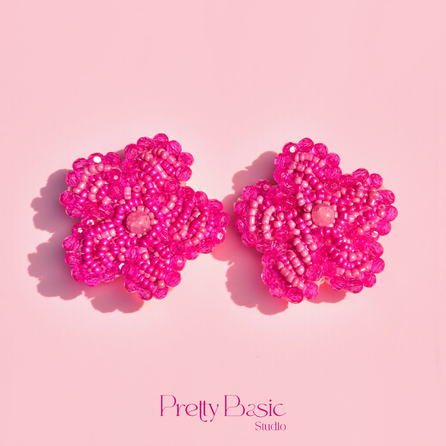 Pink Bloom Studs