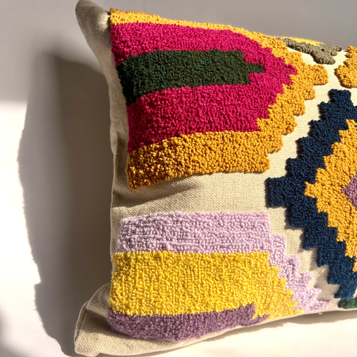 Nubian hand tufted cushion