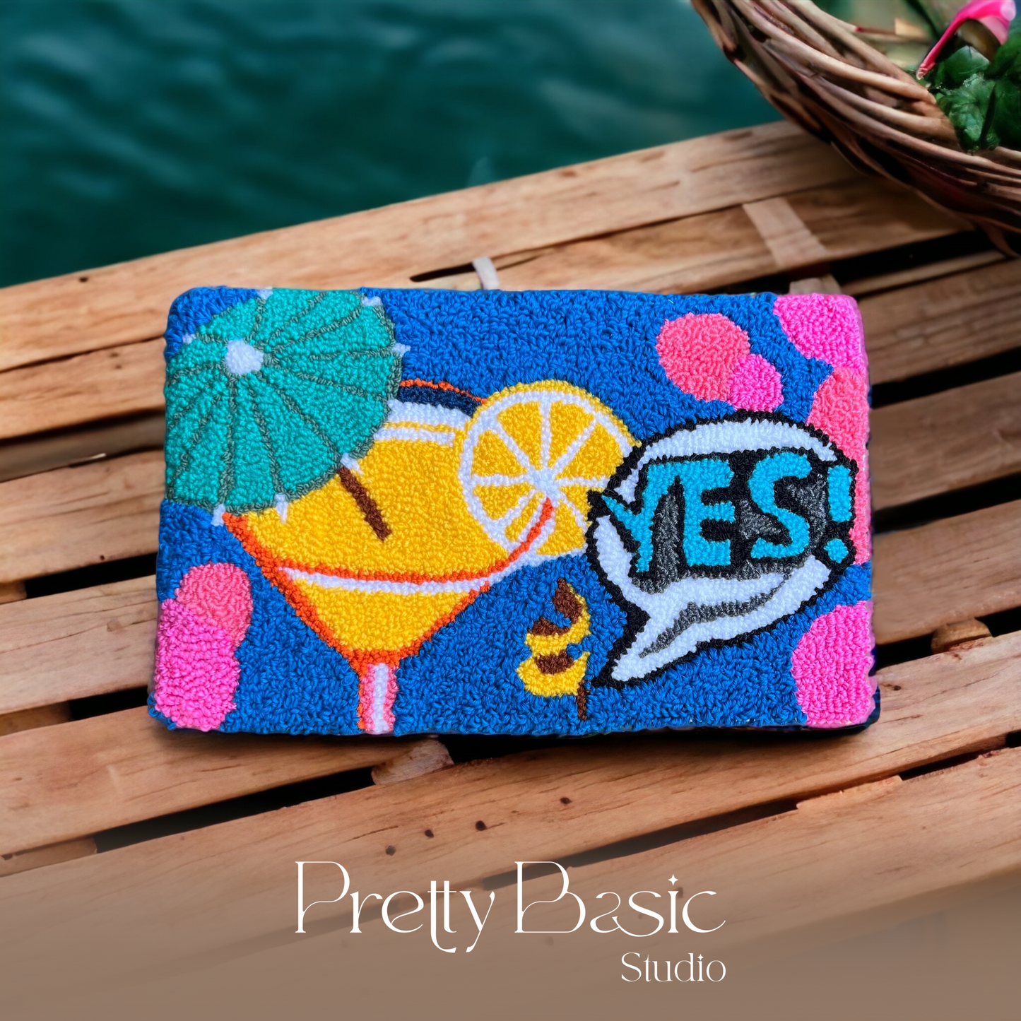 Summer Hand-Tufted Clutch