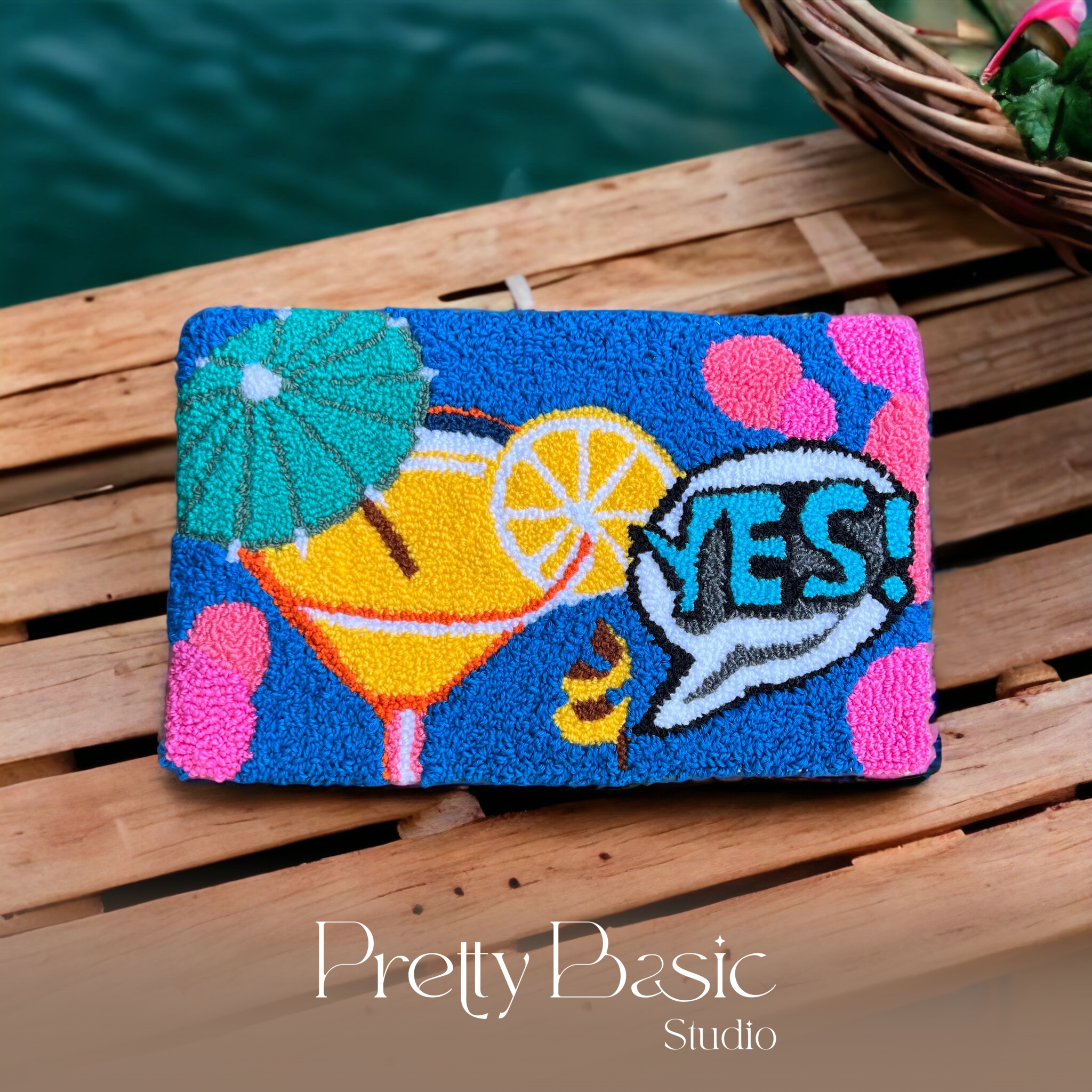 Summer Hand-Tufted Clutch